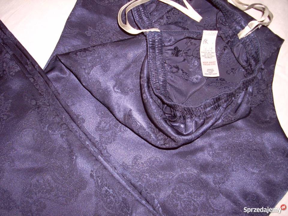 BHS Spodnie do Spania Żakardowe Granat 40 42 Nowy Sącz