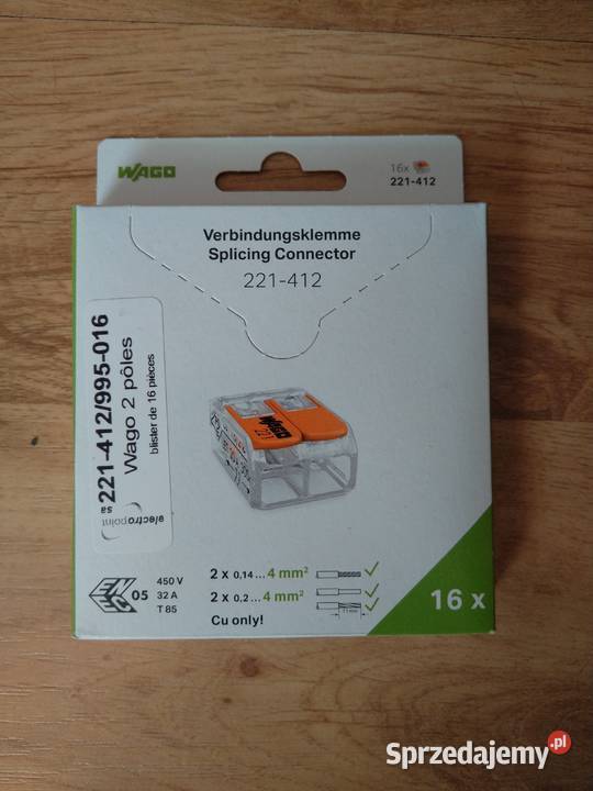 Złączka instalacyjna z dźwignią WAGO 221412 16 Chojnice