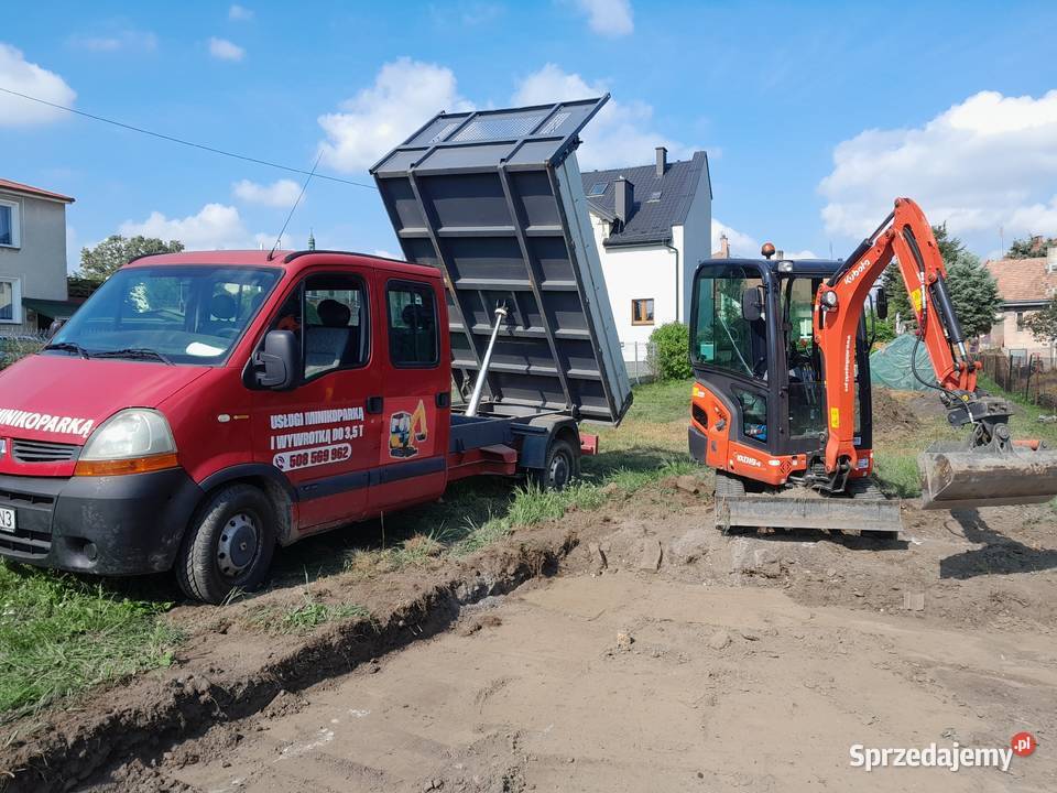 Usługi minikoparką i wywrotką do 35t Dąbrowa Tarnowska usługi budowlane