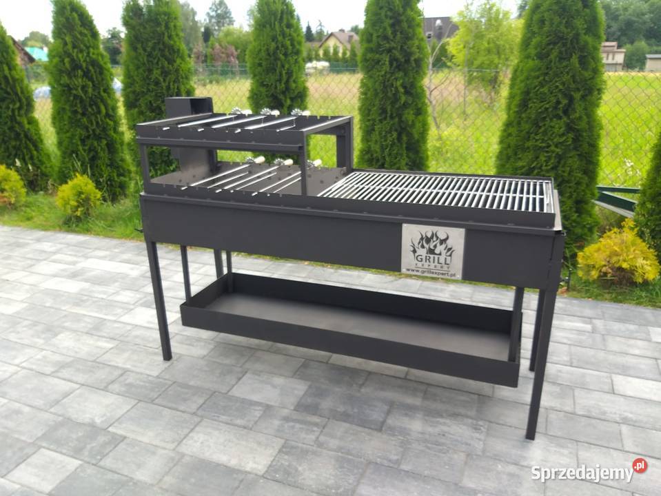 Grill Węglowy Obrotowy wielofunkcyjny kompletny Pogwizdów