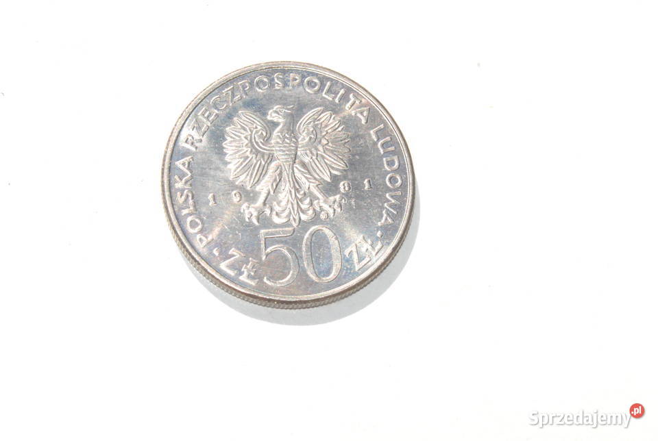Stara moneta Polska 50 złotych Władysław Cieszyn