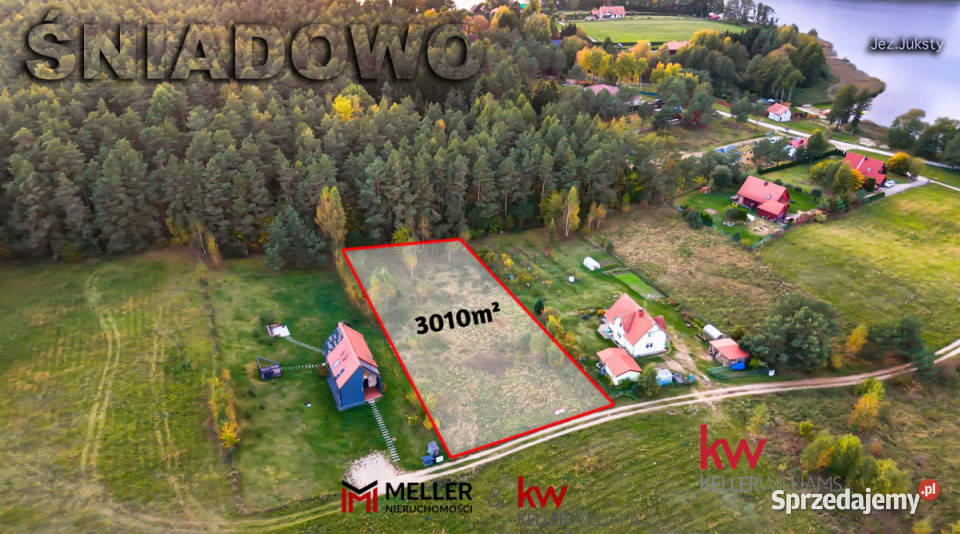 sprzedaży działki 3010m2 Śniadowo
