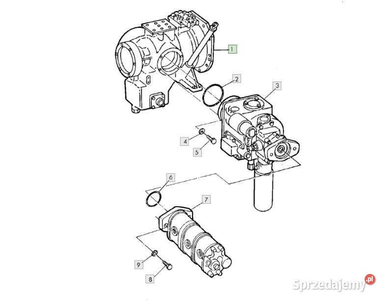 John Deere CTS 9600 pompa AH169750 Pozostałe Jastrzębniki