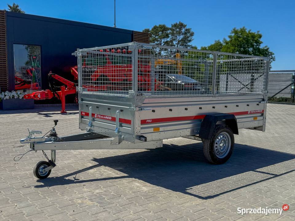 Przyczepka TEMARED PRO 2612 DMC 750 burty Cegielsko