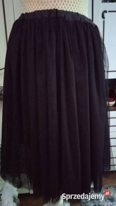 TIULOWA SPÓDNICA MIDI r 40 42 Rozmiar 40(L) Piła