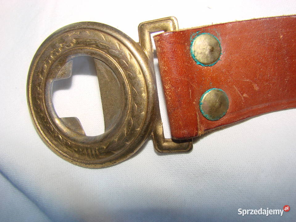 ZHP skórzany pas harcerski PRL Pozostałe Pruszcz Gdański