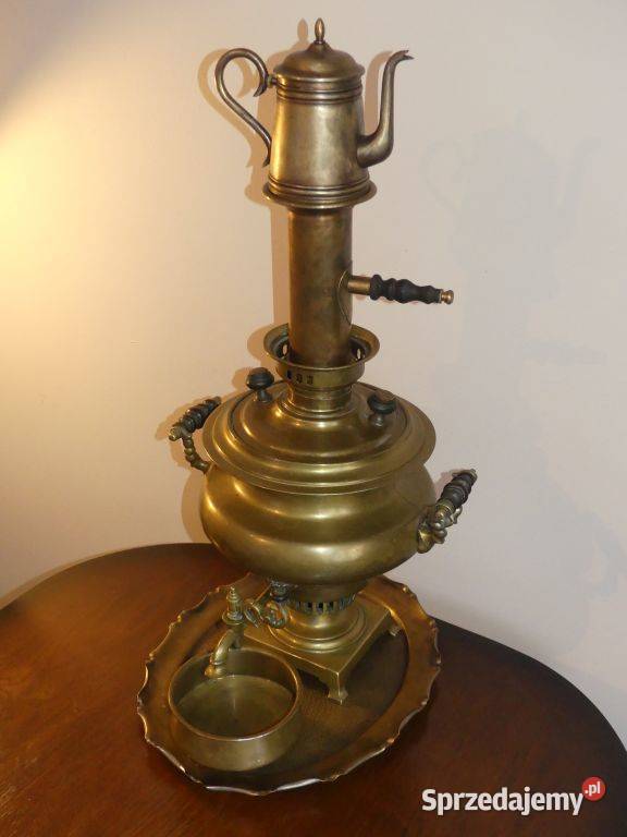Dekoracyjny samowar braci Bataszew Tuła XIX wiek Poznań sprzedam