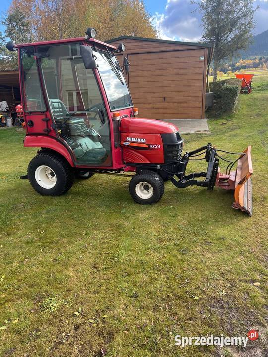 Traktorek komunalny Shibaura SX24 4x4 pług Dobra