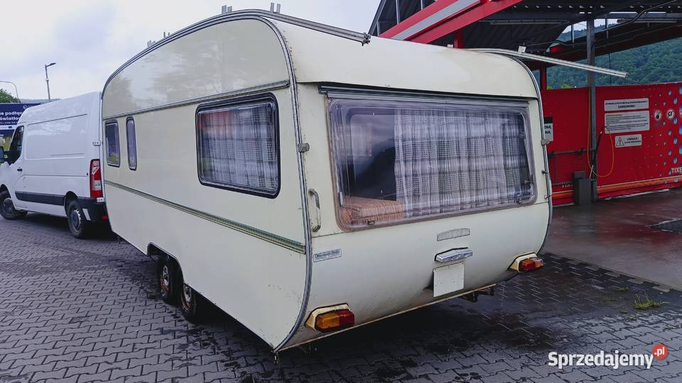 przyczepa kempingowa campingowa kemping DOMEK Tabbert Kempingowe Międzybrodzie Bialskie