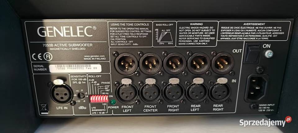 Genelec 7050B Active Subwoofer Słuchawki i głośniki