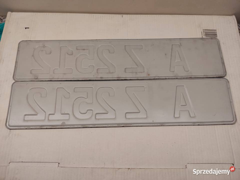 Tablica rejestracyjna Niemcy 2 sztuki AZ2512 Głuchołazy sprzedam