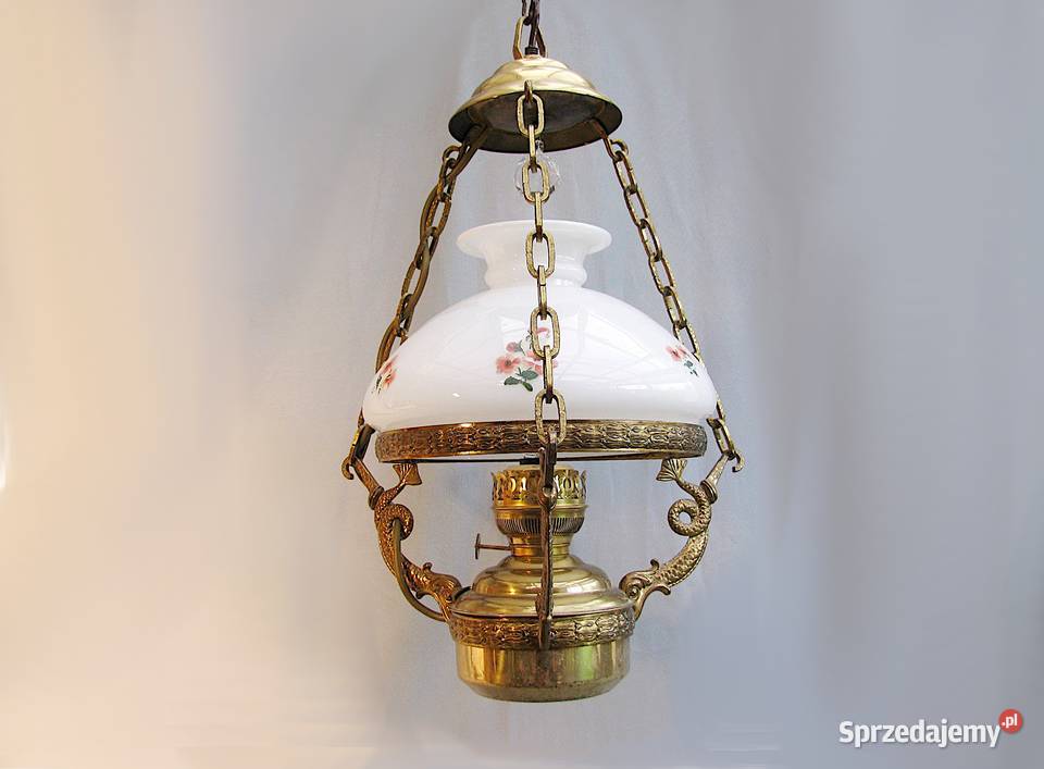 Lampa wisząca antyk II Antyki, Sztuka, Kolekcje Szczecinek