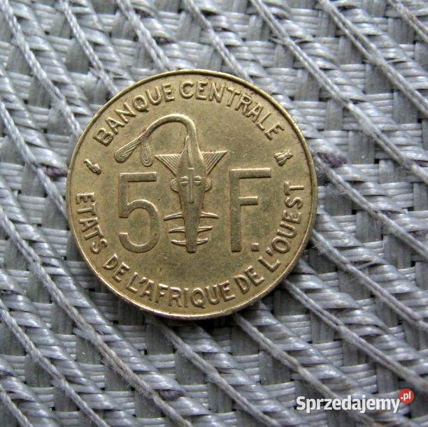 Afryka Zachodnia 5 Franków 1995r