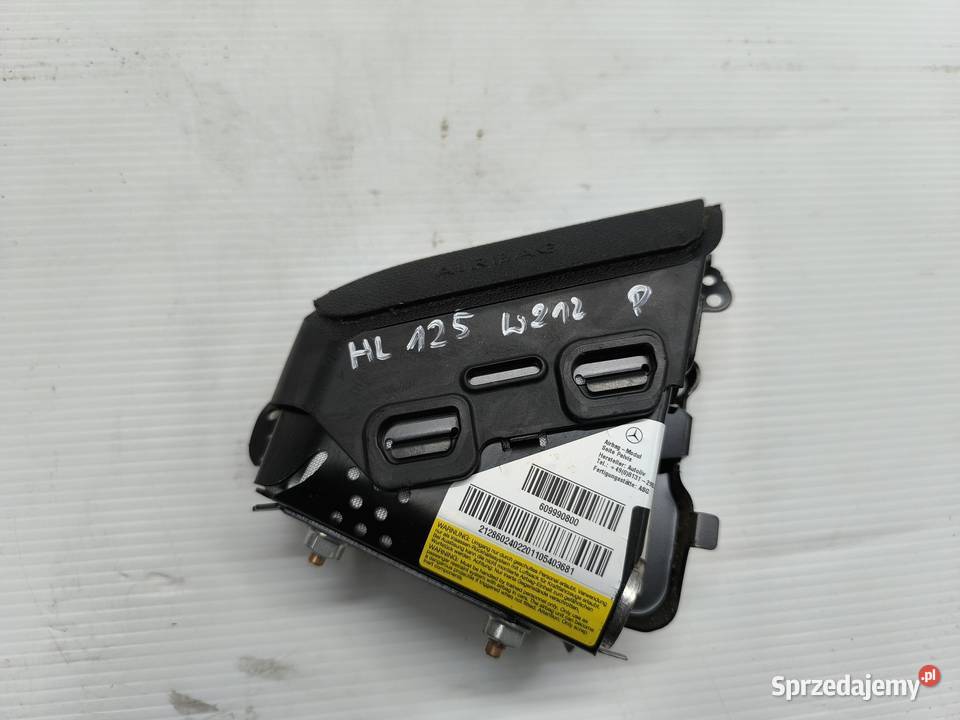 PODUSZKA POWIETRZNA FOTELA PRAWA PRZÓD EKLASA