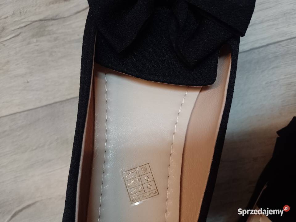 43 Czarne Mega wygodne baleriny mokasyny letnie Kraków