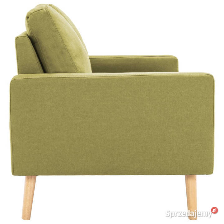 2osobowa sofa zielona tapicerowana tkaniną Warszawa