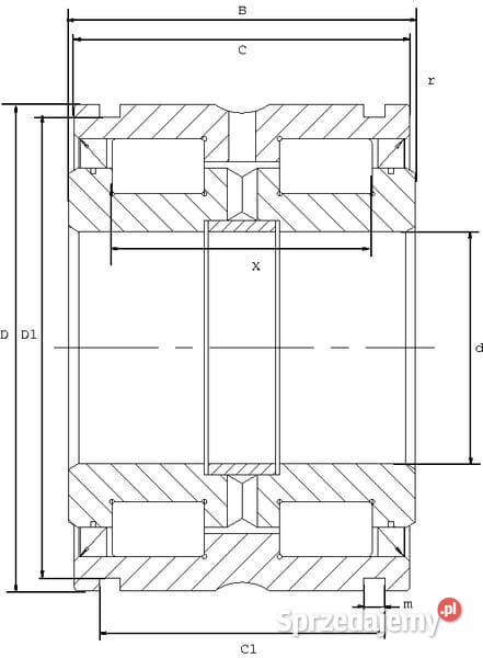 Łożysko walcowe 90x140x67 mm INAFAG SL045018PP Kamionna