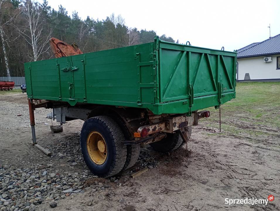 Przyczepa rolnicza wywrotka 10t z HDS Hiab Trojanów sprzedam