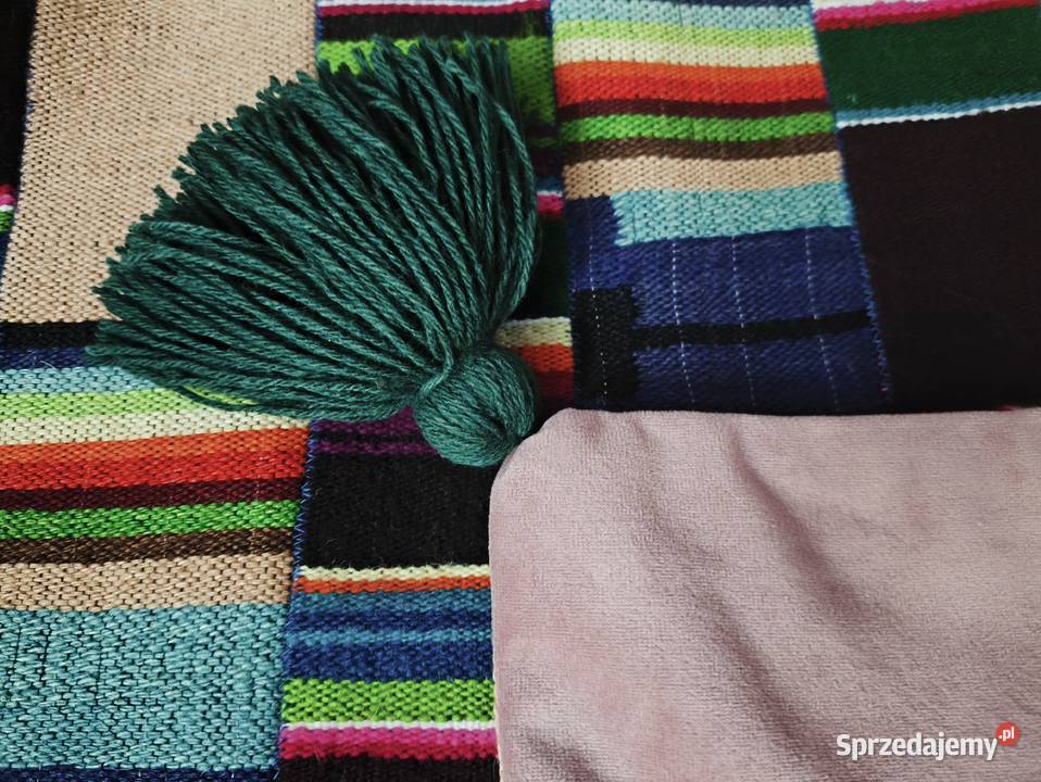 Poszewka na poduszkę kilim wełna folk Poduszki dekoracyjne Starachowice