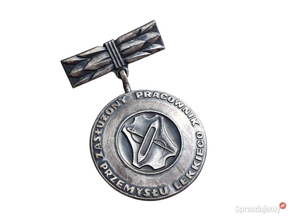 Stare odznaczenie medal Zasłużony Pracownik śląskie Cieszyn
