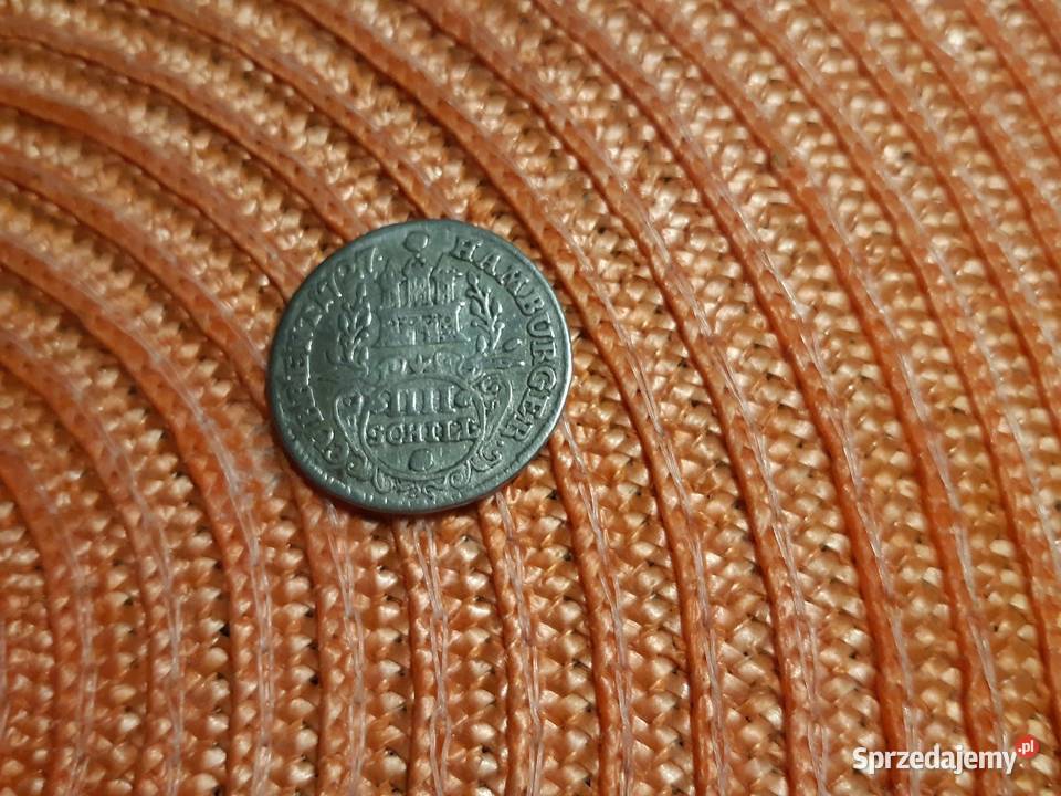 moneta srebrna Wolnego Miasta Hamburg z 1727rr