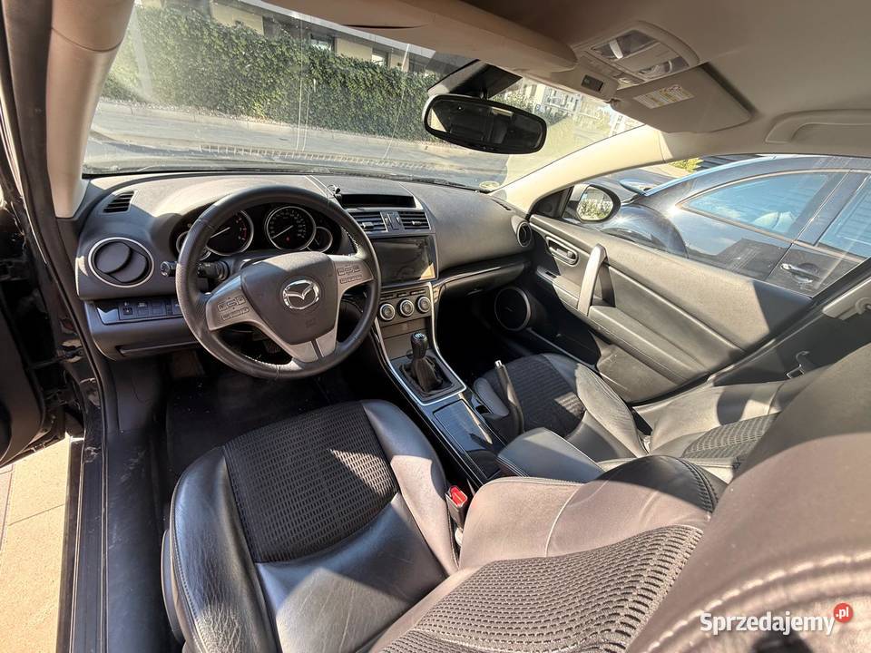 Mazda 6 20 benzyna 2009 132 265 Czarna 25 000 147KM Samochody osobowe mazowieckie Warszawa