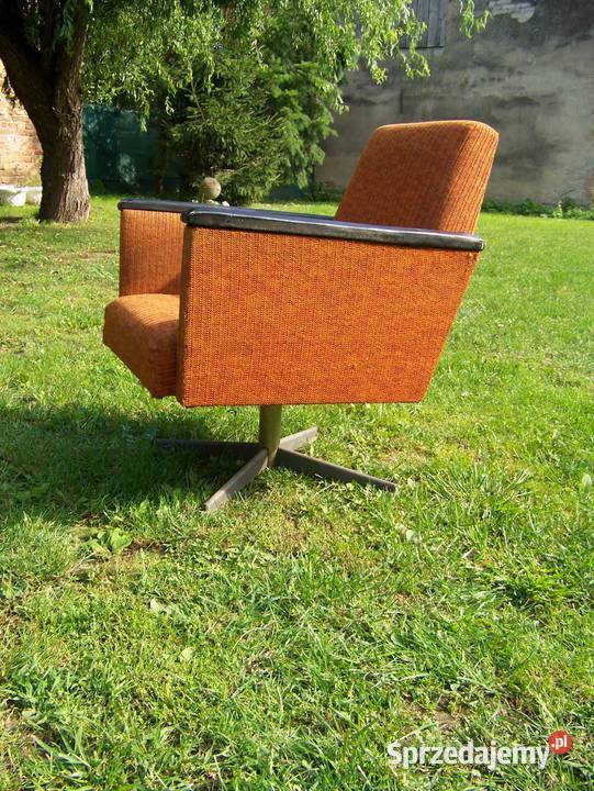 fotel obrotowy z lat 70tych