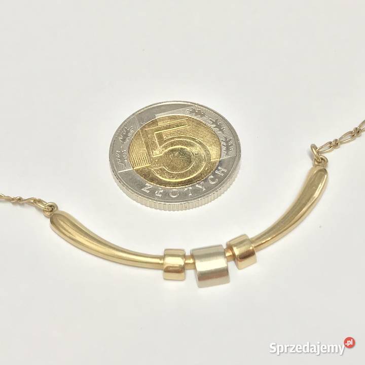 Złoty ŁAŃCUSZEK NASZYJNIK damski 14K wisiorek Naszyjniki mazowieckie Warszawa sprzedam