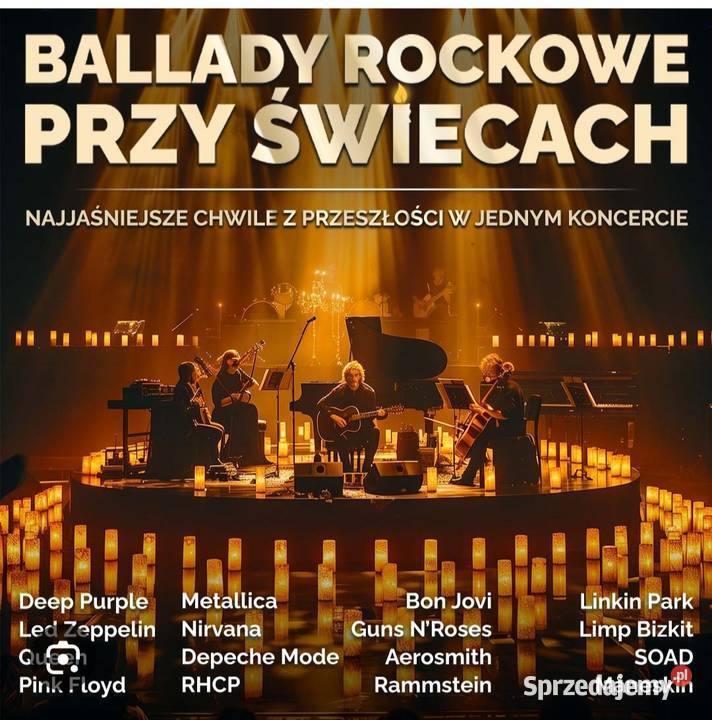 2 bilety Ballady Rockowe świecach 0103 Warszawa