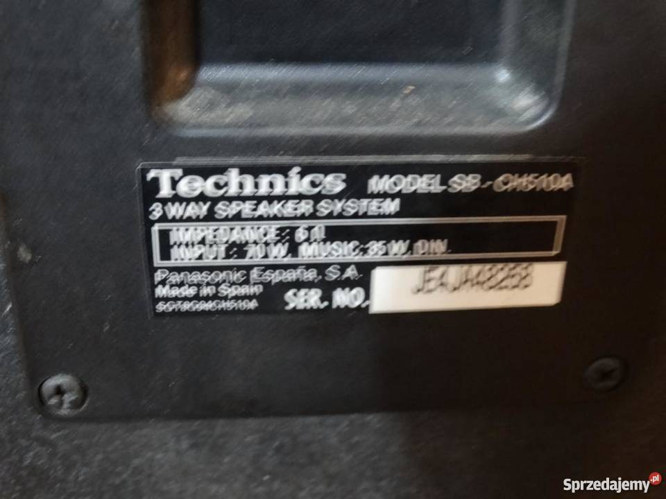 Wieża Technics SECH510 kol pilot Mocna WYSYŁKA Jasło sprzedam