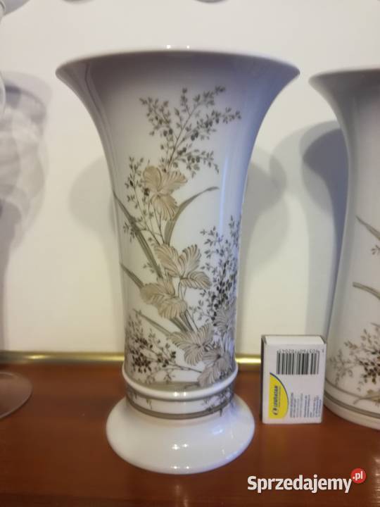 Komplet wazony Ekskluzywna piękna porcelana AK biały Jastrzębie-Zdrój
