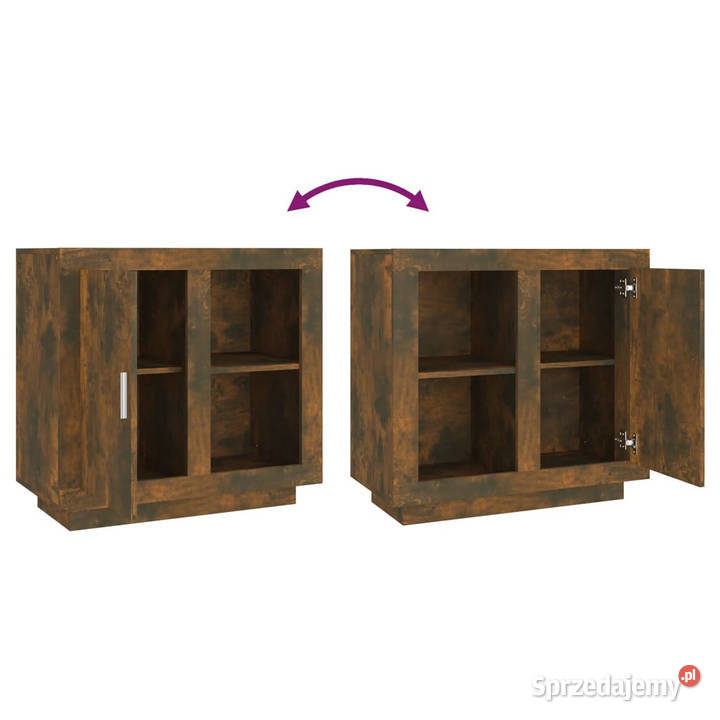 Szafka przydymiony dąb 80x40x75 WM817237