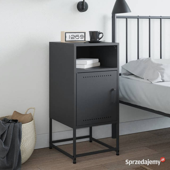 Szafka nocna antracytowa 36x39x78 stal WM846570 Warszawa