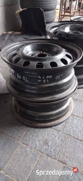 4x FELGI STALOWE 4x100 15 SPRZEDAM Sieradz sprzedam