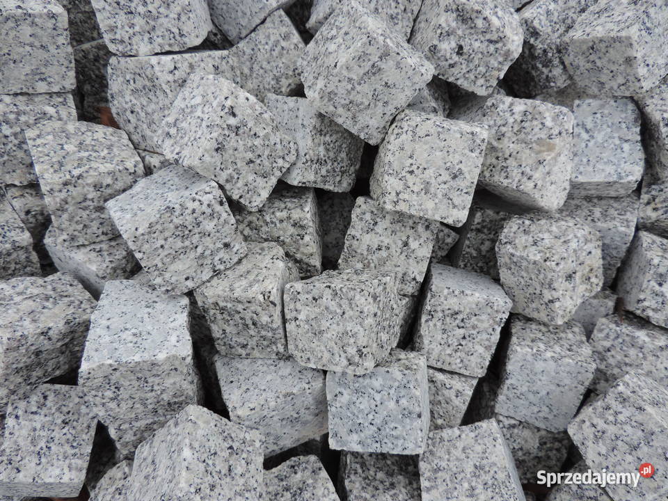Kostka Granitowa Szara czerwona Czarna Palisada Oświęcim