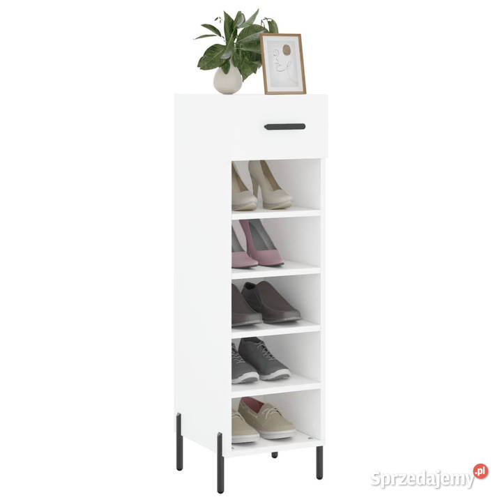 Szafka na buty biała 30x35x105 materiał Szafki Warszawa