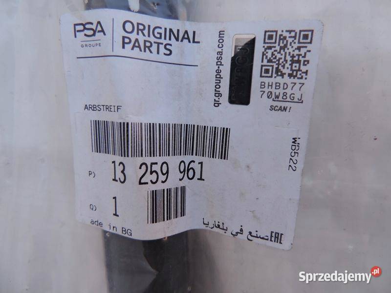 USZCZELKA OPEL ZAFIRA C PRAWY PRZÓD NOWA osobowe