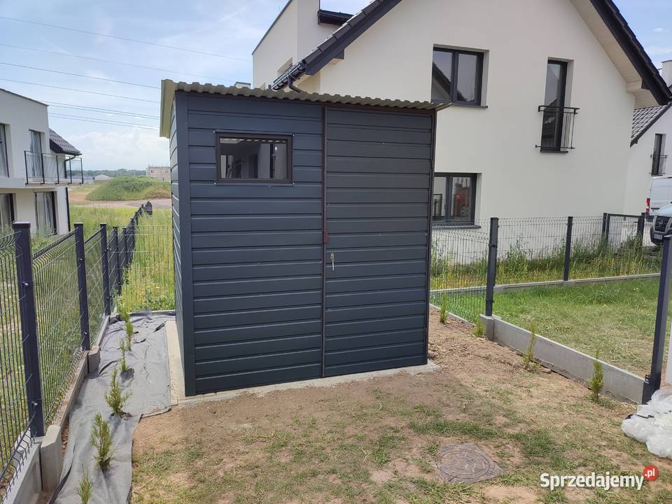 Garaż Blaszany Schowek ogrodowy Magazyn Domowy Ryglice