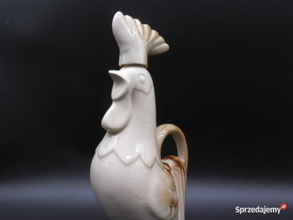 Karafka kogut stara ceramika Raszków
