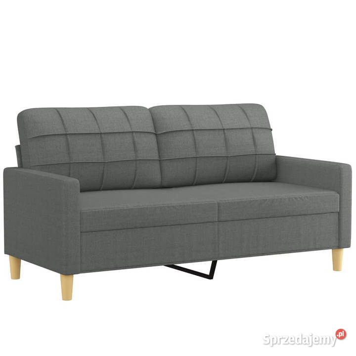 Sofa 2osobowa ciemnoszara 140 tapicerowana Sofy i kanapy Warszawa