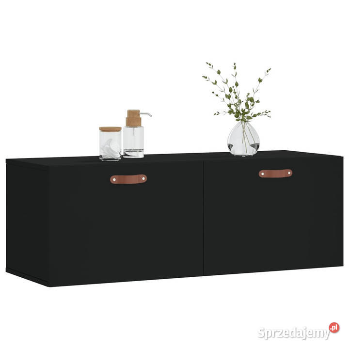 Szafka wisząca czarna 100x365x35 materiał Warszawa