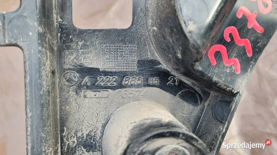 ŚLIZG ZDERZAKA PRAWY TYŁ MERCEDES SKLASA W222 śląskie Ruda Śląska