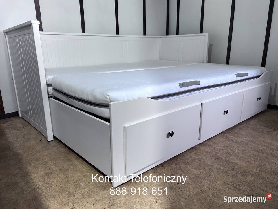 IKEA HEMNES Łóżko Leżanka z 3 szufladami 2