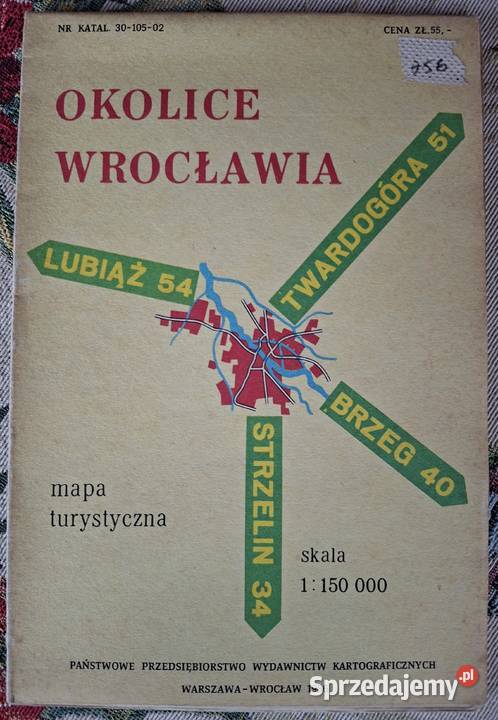 Wrocławia 1150 000 mapa turystyczna Kraków