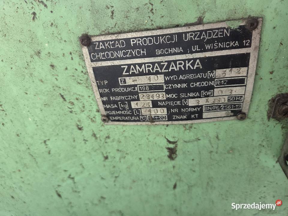 Zamrażarka Bochnia wolnostojące Wągrowiec