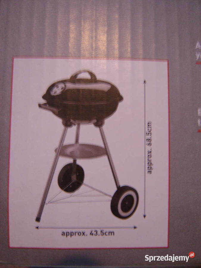 Grill węglowy kulisty okrągły o średnicy 34 z Florianów
