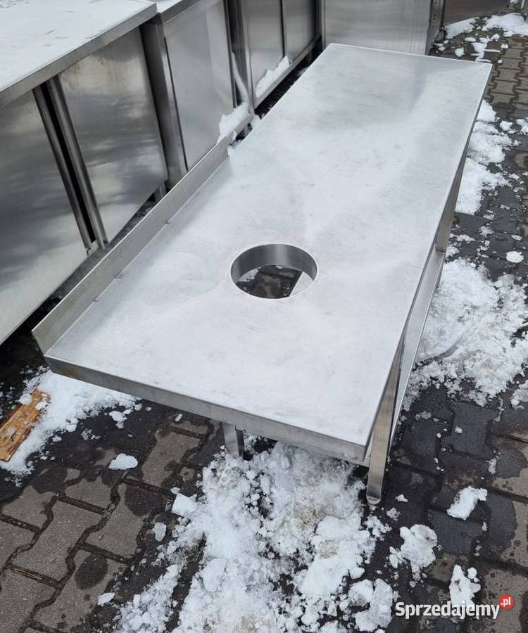 Stół Gastronomiczny Z Dziurą Na Odpady 1405085 M wielkopolskie sprzedam