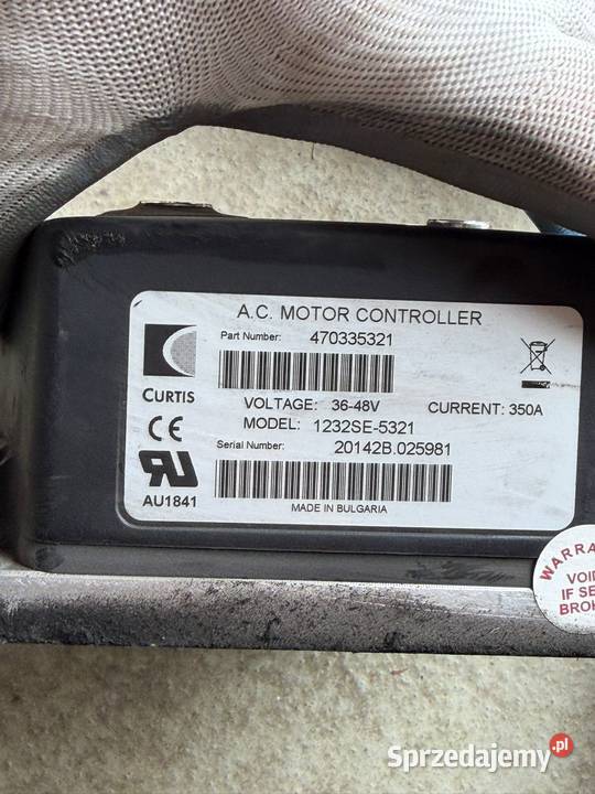 Sterownik Curtis 1232SE5321 3648V 350A śląskie Antonie sprzedam