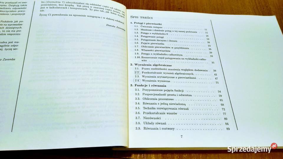Matematyka 8 podręcznik klas VIII książka Gdańsk