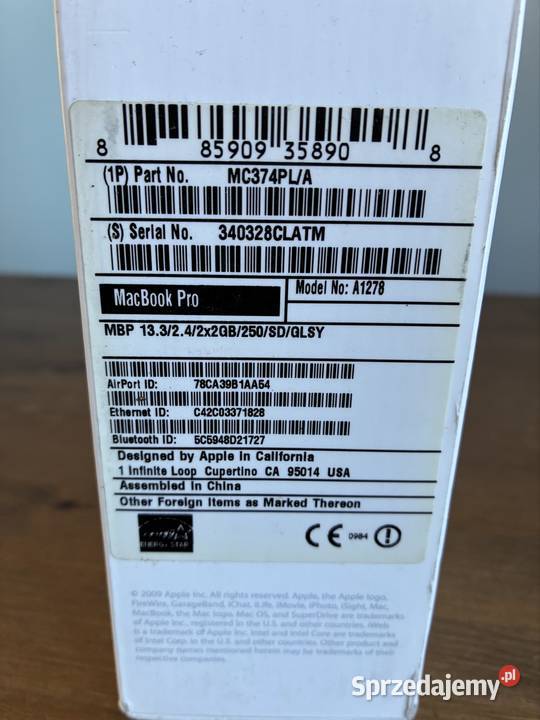 Komputer MacBook Pro 2017 Warszawa
